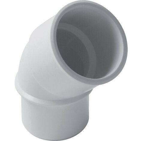 Nicoll – Raccord d'évacuation PVC coudé 45° – Diamètre 40 mm – Mâle-femelle – Collage conforme DTU 60.33 – Usage sanitaire