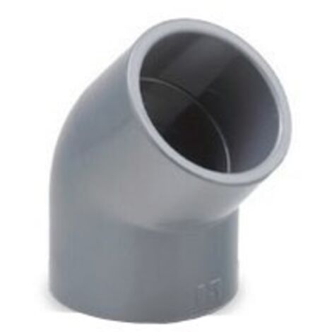 Coude PVC collé 45º - HIDROTEN Diamètre : Ø90 mm