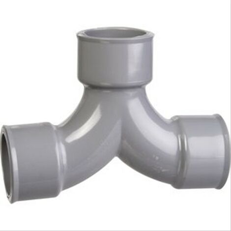 Coude PVC double à 87°, FFF Diam 40