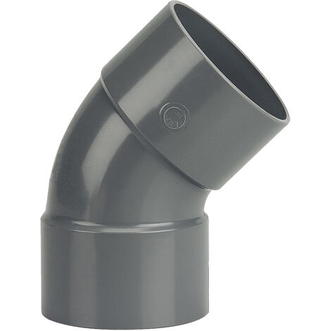 Coude PVC double Femelle 45° D75 - WAVIN - 3025824