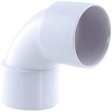 coude pvc évacuation 87° ff ø 40 blanc - jardiboutique