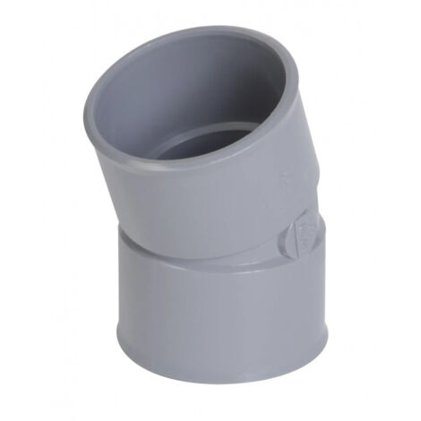 coude pvc - femelle / femelle - 20 degrés - diamètre 32 mm - nicoll ucf22