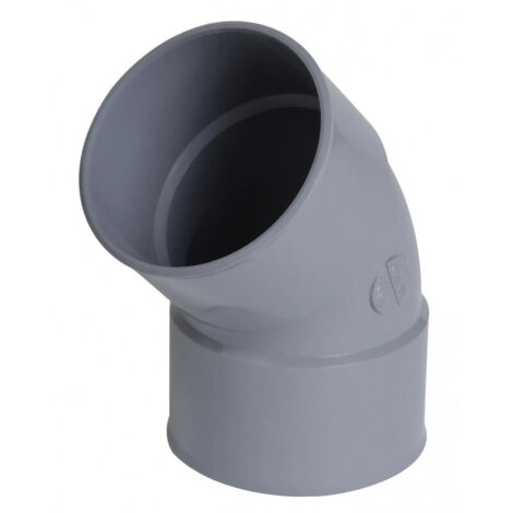 Coude PVC FF 45° diam 125mm à coller - Nicoll