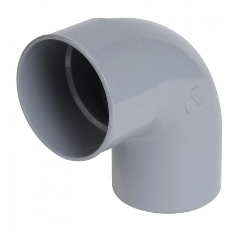 coude pvc - mâle / femelle - 87 degrés30 - diamètre 80 mm - nicoll ucr8