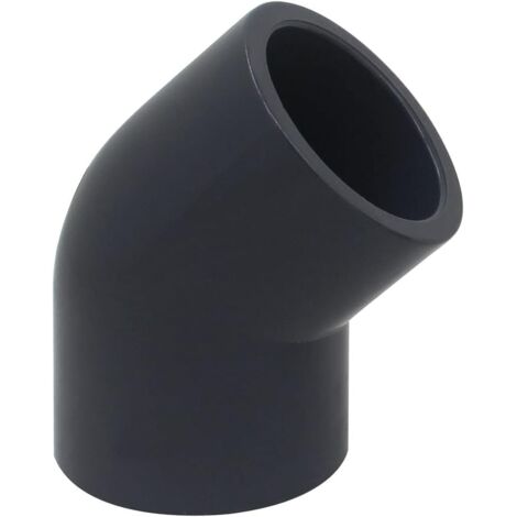 Coude PVC Pression 45 degrés FF 63mm  63 mm intérieur PN16 Femelle Femelle FF