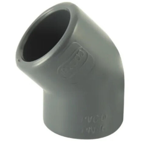Coude PVC pression 45° diamètre 25 mm, femelle femelle