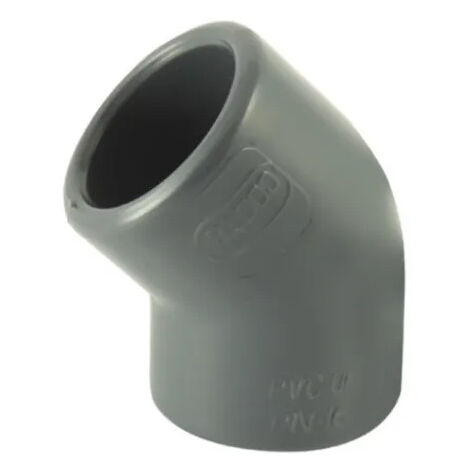 Coude PVC pression 45° diamètre 32 mm, femelle femelle