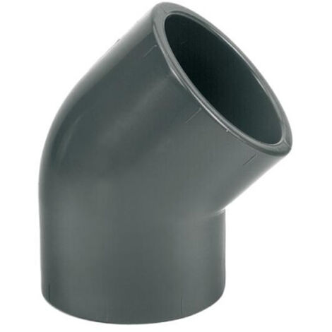 Coude PVC pression 45° femelle Ø 63 mm - Fitt