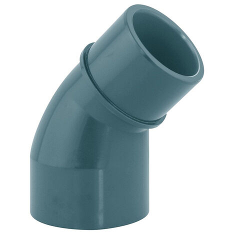 Coude PVC pression 45° MF/F à coller Ø 50 mm - Fitt