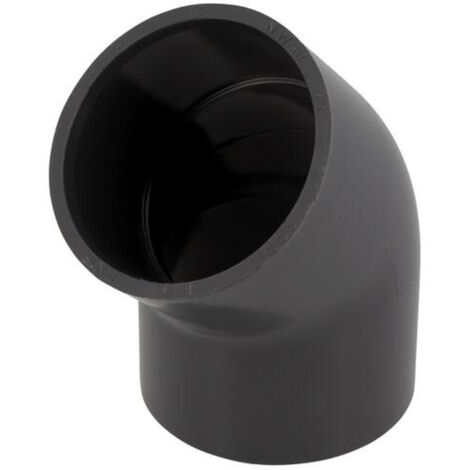 Coude PVC pression femelle-femelle 45° Ø63