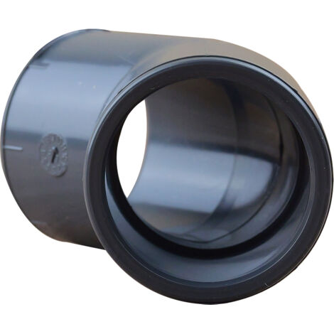 COUDE PVC PRESSION NF 45° FF à coller - Ø25 - PLASSON
