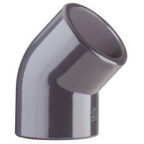 COUDE PVC PRESSION NF 45° FF à coller - Ø63 - PLASSON