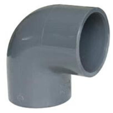 COUDE PVC PRESSION NF 90° FF à coller - Ø50 - PLASSON