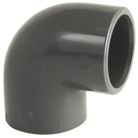 Coude PVC pression piscine 90° femelle diamètre 63 mm