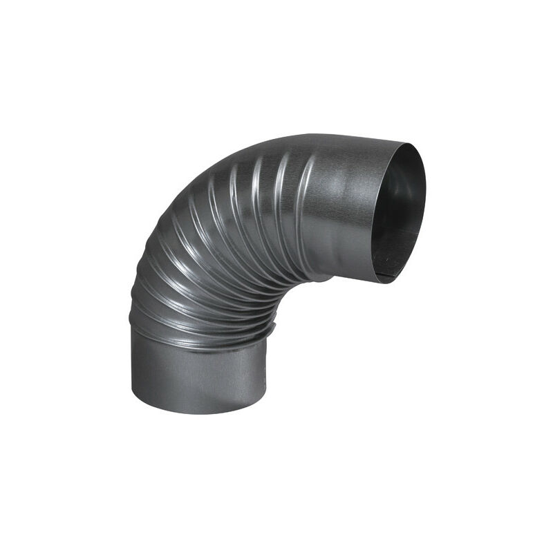 Coude plissé aluminié 90° Ø200mm - 372200 - TEN