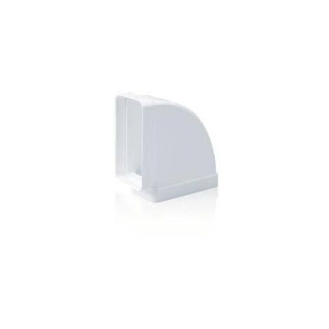 Coude rectangulaire horizontal 90º - SIBER Dimensions : 150x75 mm