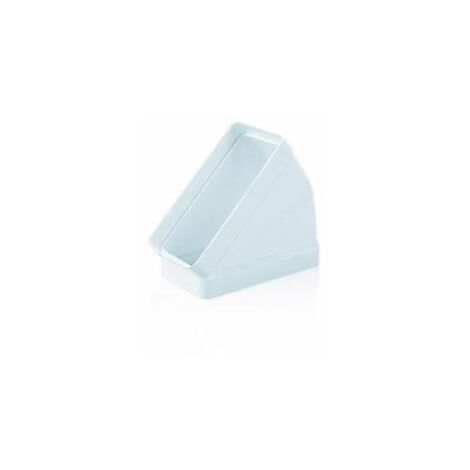 Coude rectangulaire horizontal - SIBER Dimensions : 220x55 mm