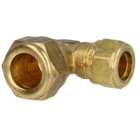 Coude réduit de serrage en laiton diam. 12 x 10 mm