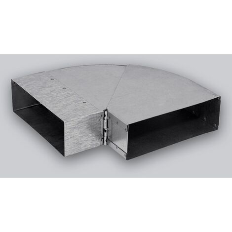 Coude réglable 200 x 90 mm "Flachkanal"  45-90°