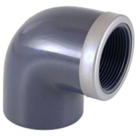 Coude renforcé mixte angle 90° Pvc pression 32 - 1"