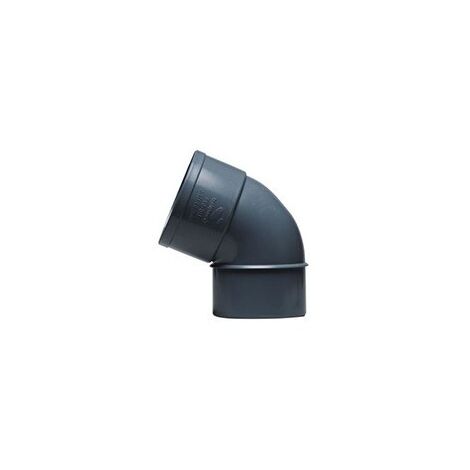 Coude rigide en PVC gris Homme-femme - 32 - a 67º