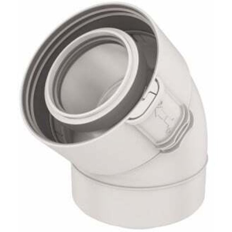 Coude Rolux Condensation 80/125 pptl/pvc 45° - Coude Rolux Condensation 80/125 pptl/pvc 45°
