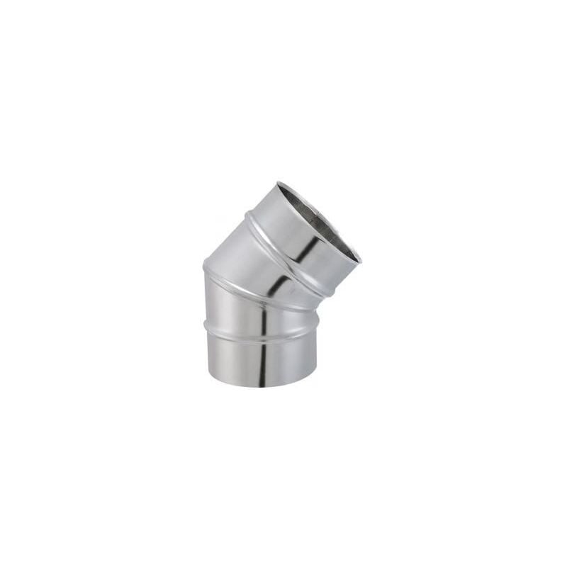 Coude secteur 45° tyral inox 304 diam 125