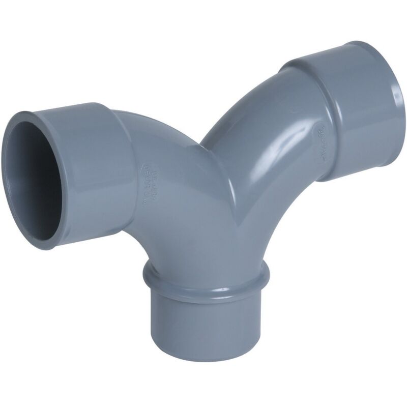 Nicoll - Coude pvc vidange double plan 87'30° mf 100