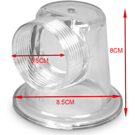 Coude  transparent pour couvercle de pompe SPS – Compatible SPS100/75/50/25