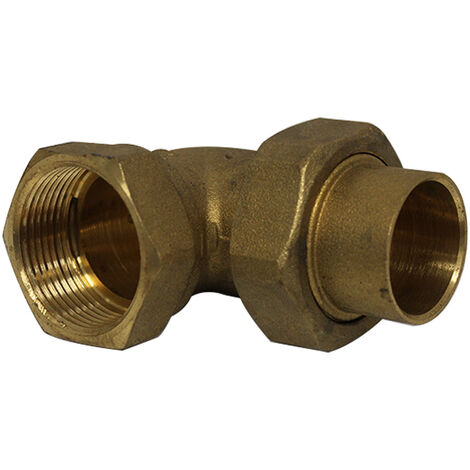 Coude union 3 pièces 96 GCU femelle 1"1/4 (33/42) - Tube Cuivre Ø32 - Arcanaute