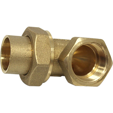 Coude union 3 pièces 96 GCU femelle 3/4" (20/27) - Tube Cuivre Ø22 - Arcanaute