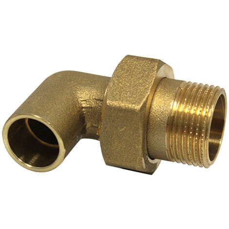 Coude union 3 pièces 98 GCU mâle 1" (26/34) - Tube Cuivre Ø22 - Arcanaute