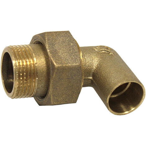 Coude union 3 pièces 98 GCU mâle 3/4" (20/27) - Tube Cuivre Ø18 - Arcanaute
