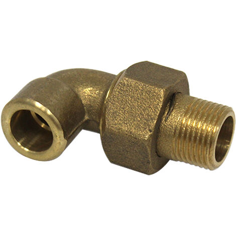Coude union 3 pièces 98 GCU mâle 3/8" (12/17) - Tube Cuivre Ø14 - Arcanaute