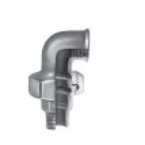 Coude union 90° fonte galva MF - Diamètre : 1 1/4''