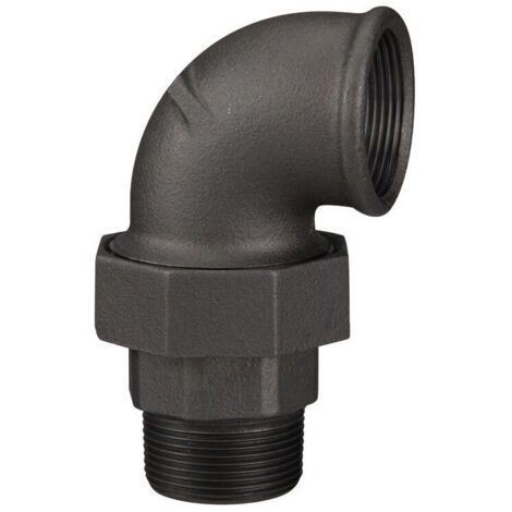 Coude union fonte noire à joint conique MF - Fig 98 - 20x27 - Sferaco