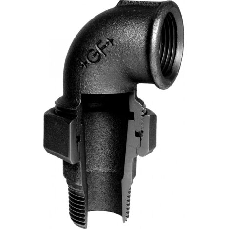 Coude union fonte noire à joint conique MF - Fig 98 - 26x34 - Sferaco