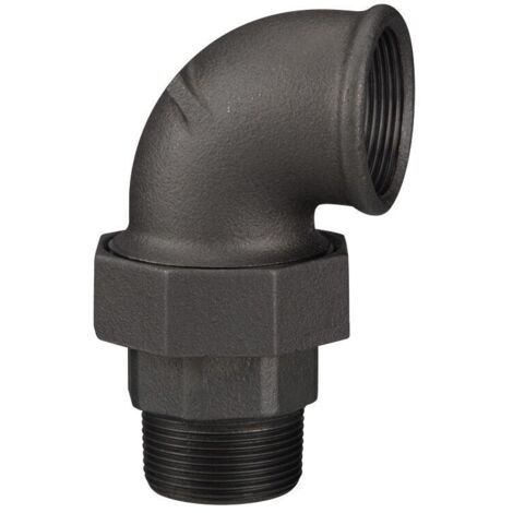 Coude union fonte noire à joint conique MF - Fig 98 - 33x42 - Sferaco