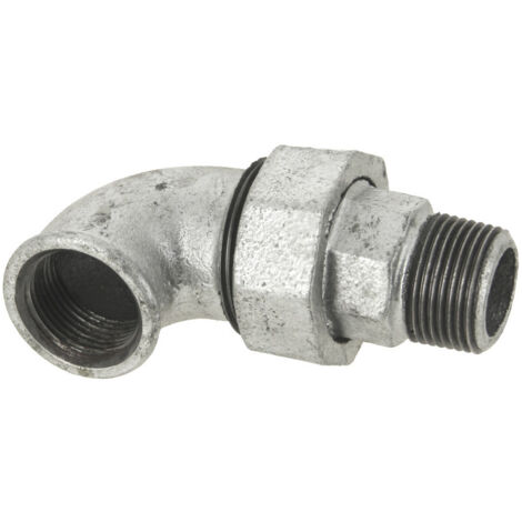 Coude union mâle-femelle 90° galva 98 - 26/34 - VIRFOLLET - 09805005