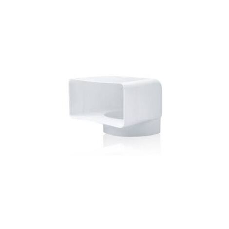 Coude vertical mixte circulaire 90º - SIBER Dimensions : 90º 90x180 - Ø150