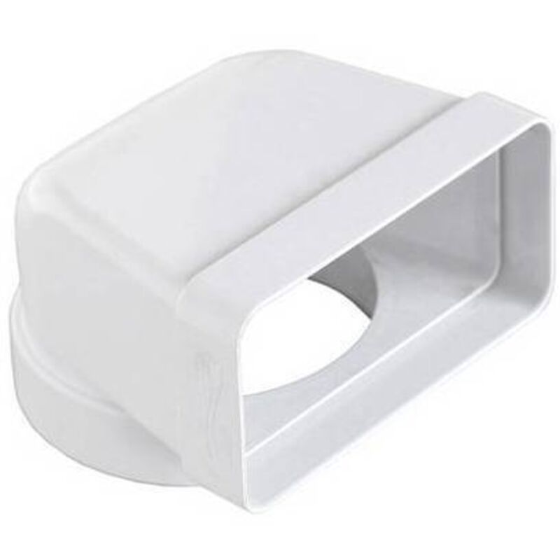 Courbe verticale pour la transition du tube rond au tube rectangulaire