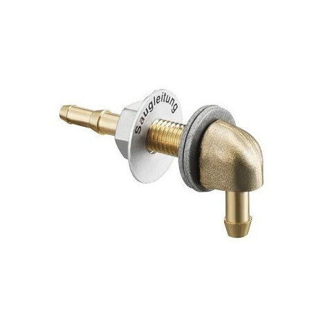 COUDEavec CONTRE-ECROU, POUR TUYAUX 4 ET 6 mm