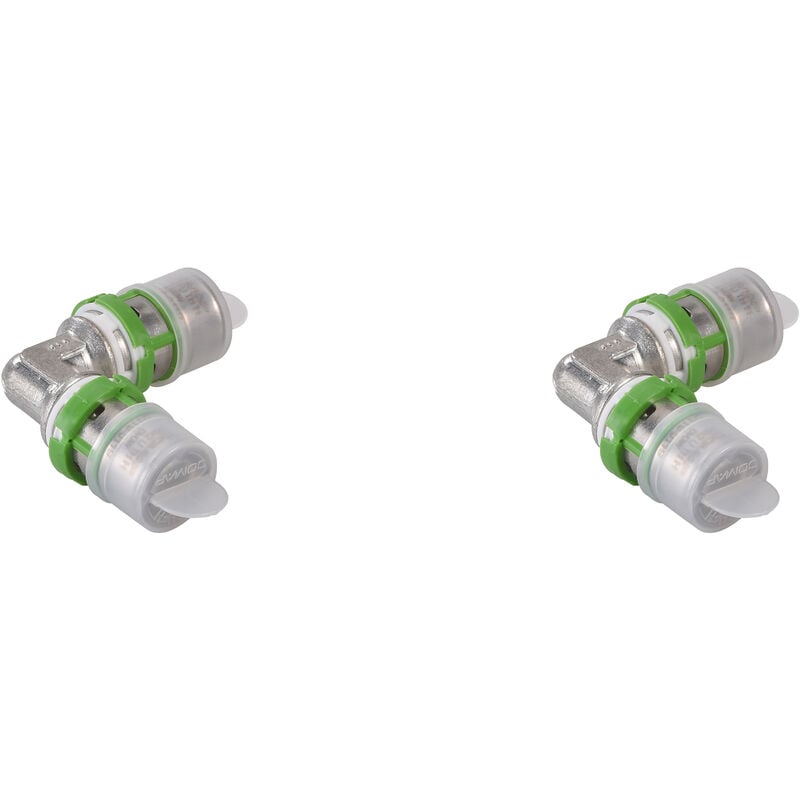 Coude 90° métallique pour tubes multicouche à sertir - 26x3 - Raccords MultiSkin - Vendus par 2 - 7090W26-2 - Comap