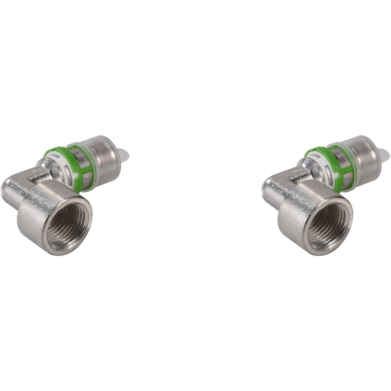 Comap - Coude à sertir métallique femelle à visser pour tubes multicouche - 20x2-1/2 - Vendus par 2 - Raccords MultiSkin - S7090GW2012