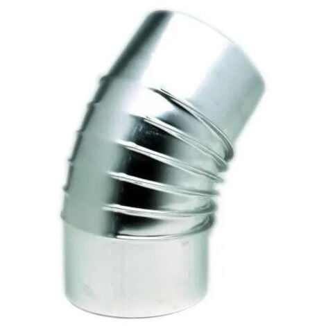 TEN Coude émail 45° noir mat Ø100 + joint