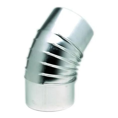 Coude 45° alu plisse d97