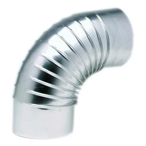 Coude équerre 90° aluminium - Diamètre 111 mm - TEN