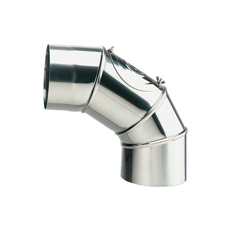 Coudes pour tube de gaz d´échappement inox 130 mm emballage 3 pcs.