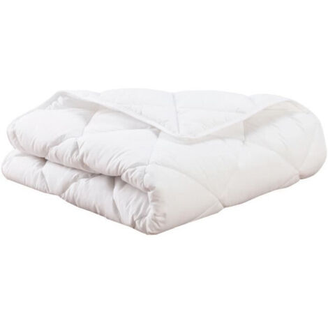HOMEMAISON Couette - 100x140 cm - MON P'TIT DODO - Chaude - 100% Polyester Fibre creuse siliconée - 1 personne - Blanc