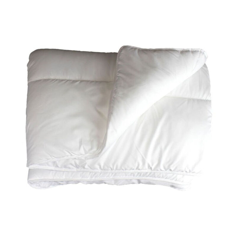 Couette 2 personnes anti-acarien - Blanc - 220 x 240 cm - Livraison gratuite